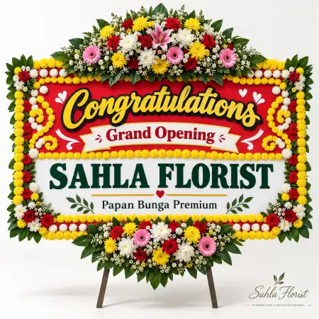 Papan Bunga Ucapan Selamat Solear